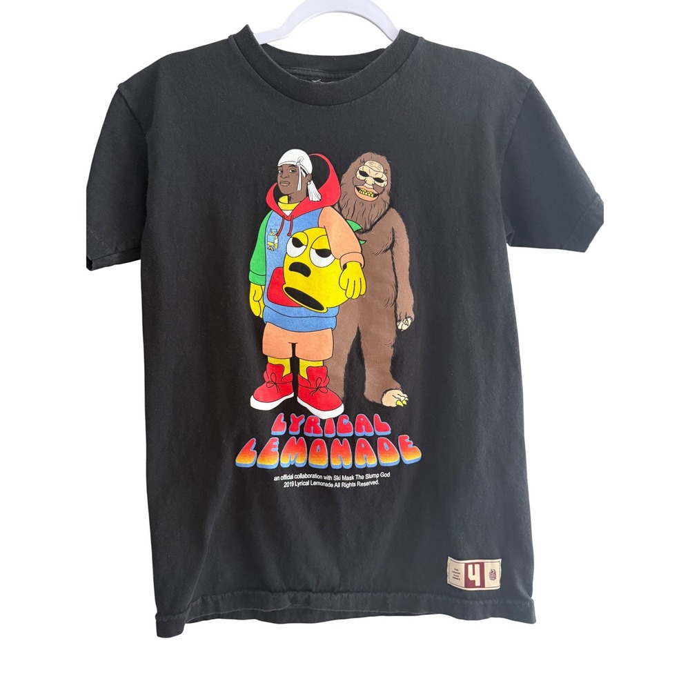 Lyrical Lemonade Ski Mask The‎ Slump God Black Graphic T-Shirt Men's Size Medium